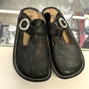 Alegria Classic Black glitter Clog